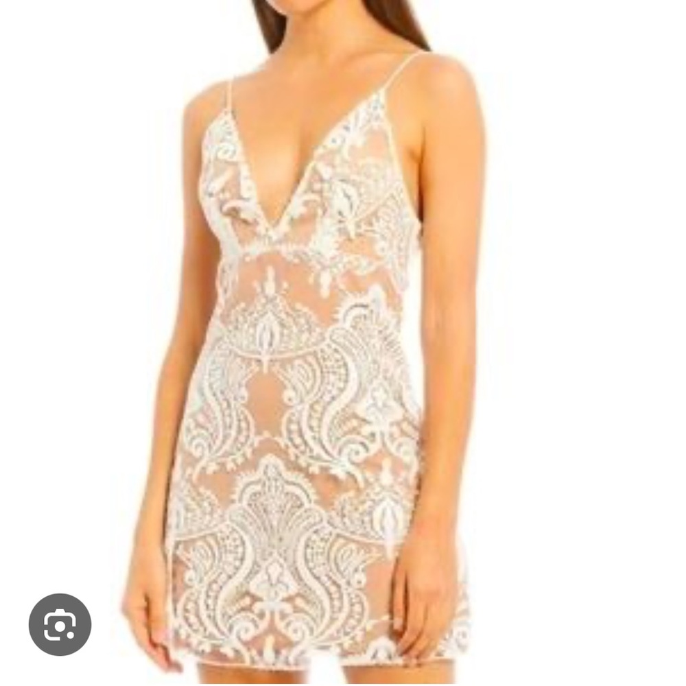 Free People Night Shimmer mini dress